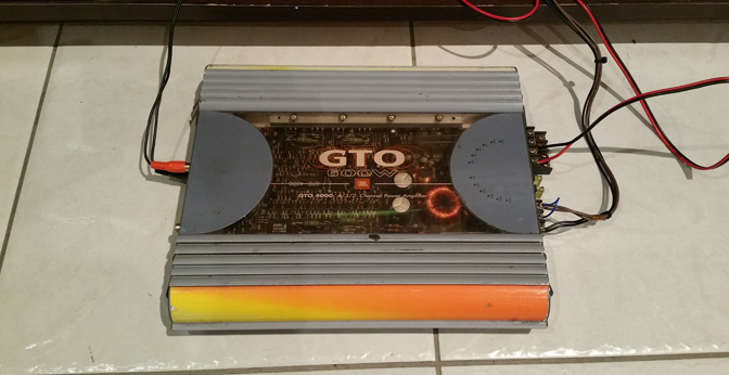 JBL GTO series car amplifier (complete horseshit)