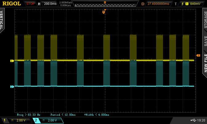 Scope Shot (modulated drive)