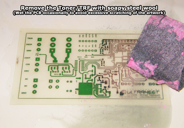 Stripping the etch resist from the board