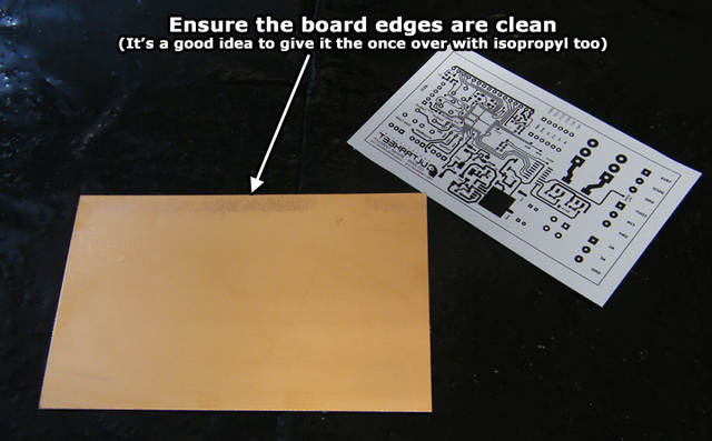 PCB trimmed to size