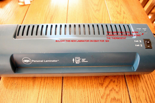 Laminator purchased from Ebay