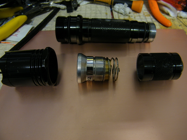 Disassembled torch