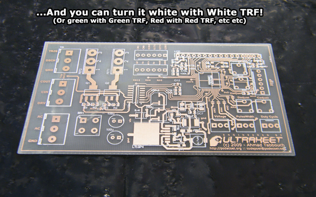 Silkscreen turned white with White TRF