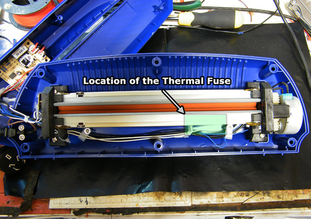 SuperFuser (General location of the thermal fuse)